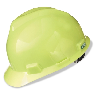 CAP V-GD STD HI-VIZ YELGRN W/RATCHET